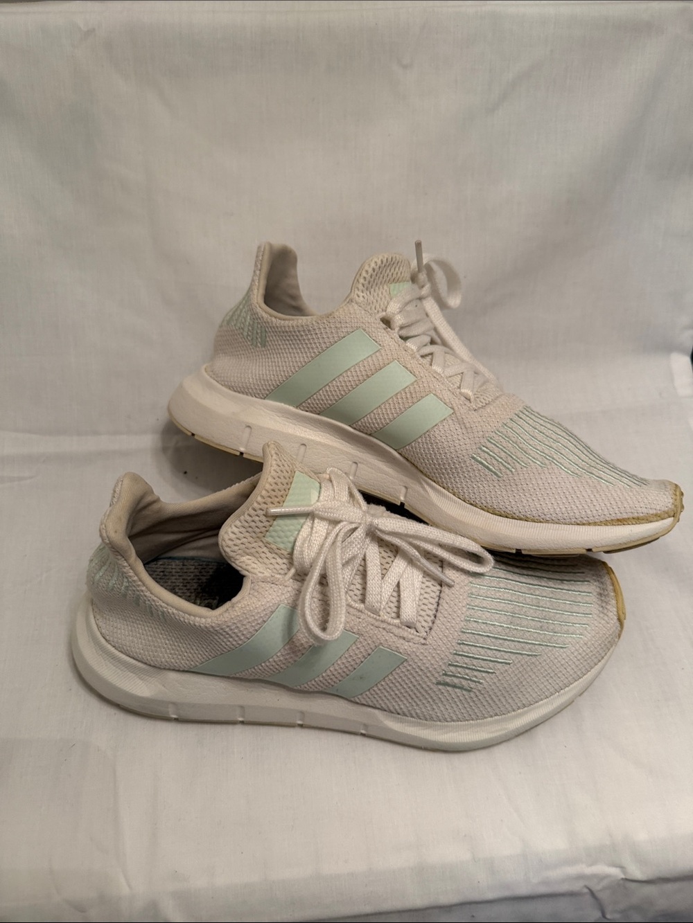 adidas Women's Pale Pink and Mint Athletic Running Shoes